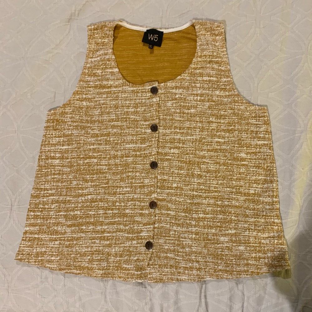 Button up tank top